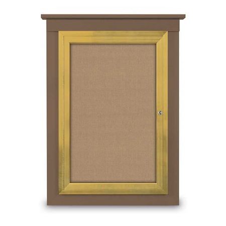 United Visual Products Single Door Enclosed Cathedral Letterboa UV1299CD-SATIN-GREEN
